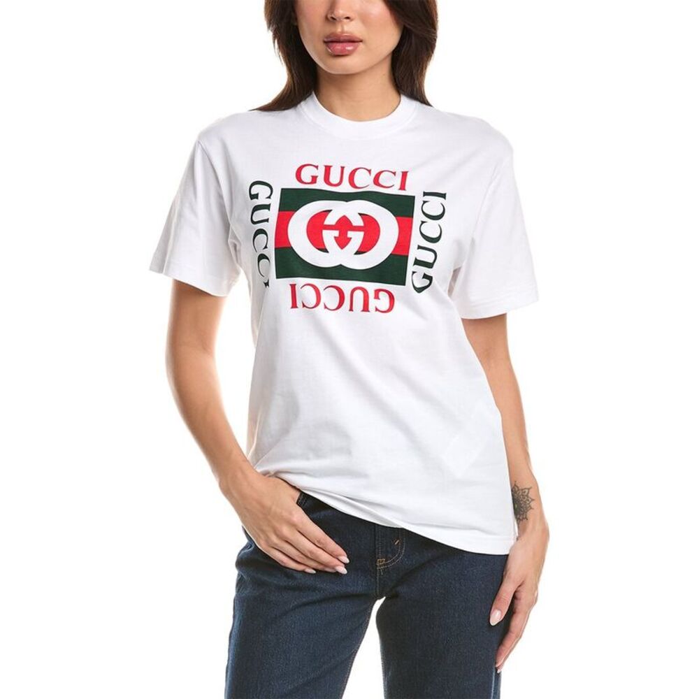 Gucci Womens  Ancora G-Loved Top, Brown